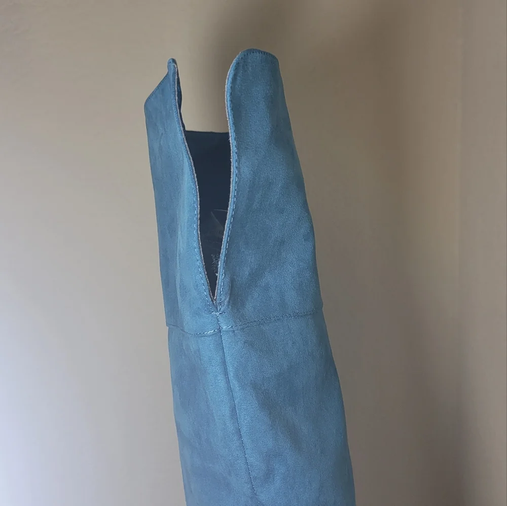 Turquoise Knee High Boots - Picture 7 of 10